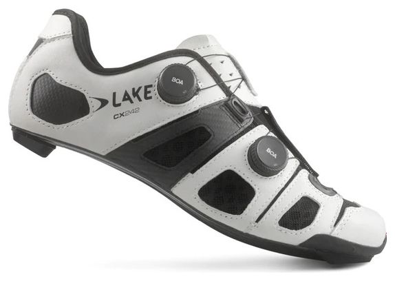 Lake CX242 Schoenen voor op de weg Wit/Zwart