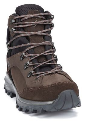 Damen-Wanderschuhe Hanwag Alta Bunion II Gore-Tex Braun/Schwarz