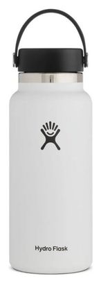 Bouteille Hydro Flask Wide Mouth With Flex Cap 946 ml Blanc