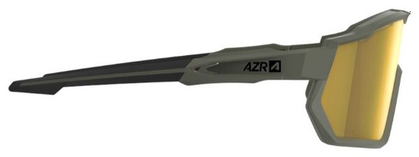 AZR Pro Race RX Khaki Matt / Gelbe wasserabweisende Scheibe
