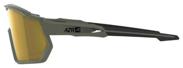 AZR Pro Race RX Khaki Matt / Gelbe wasserabweisende Scheibe