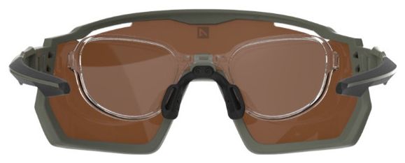 AZR Pro Race RX Khaki Matt / Gelbe wasserabweisende Scheibe