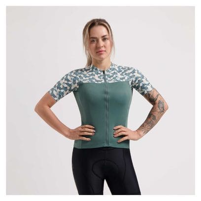 Maillot Manches Courtes Rogelli Essential Graphic Menthe Femme