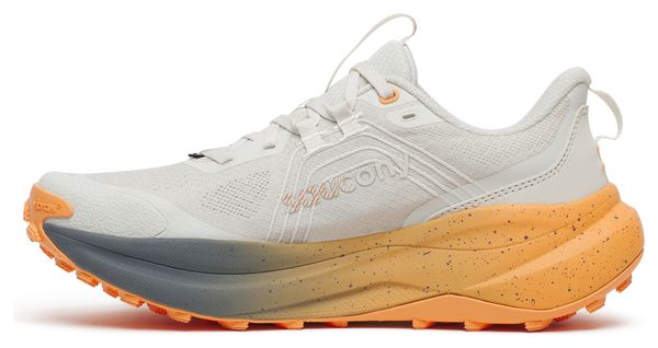 Saucony Xodus Ultra 4 Women's Trail Running Shoes - White/Orange