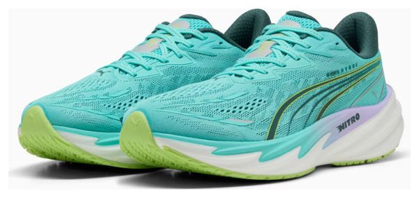 Zapatillas de running Puma Velocity Nitro 5 Hyrox verdes para hombre