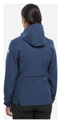 Chaqueta Softshell Millet Seneca Shield Hoodie azul para mujer