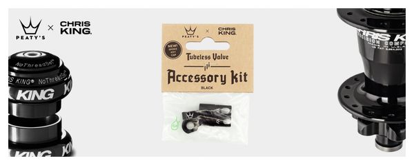 Peaty's x Chris King (MK2) Tubeless Valve Accessories Black