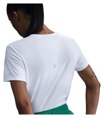 Camiseta blanca de manga corta Nike Dri-Fit Tempo para mujer
