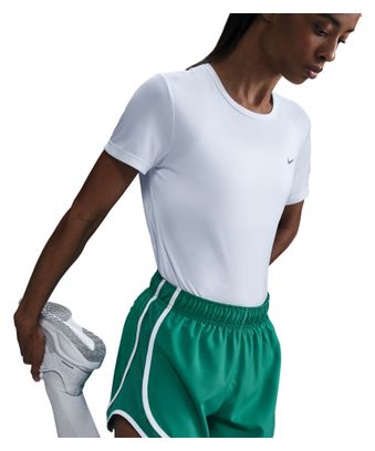 Camiseta blanca de manga corta Nike Dri-Fit Tempo para mujer
