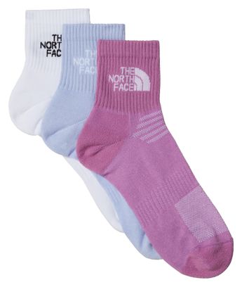 3 Pares de Calcetines CortosMulti Sport The North Face Blanco/Morado/Azul (x3)