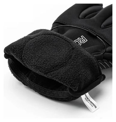 Cycling gloves tactiles reflective black