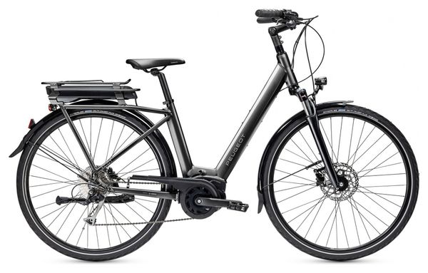 Peugeot eC01 D9 Elektro-Stadtfahrrad Shimano Alivio 9S 300Wh Schwarz 2021