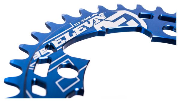 Elevn Flow 4 Points Chainring Blue