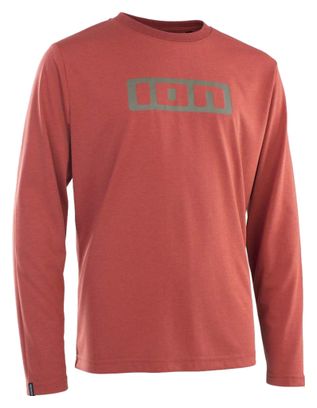 ION Logo DR Red Long Sleeve MTB Jersey
