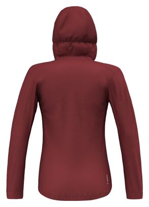 Wasserdichte Damenjacke Salewa Puez Aqua Rot Bordeaux