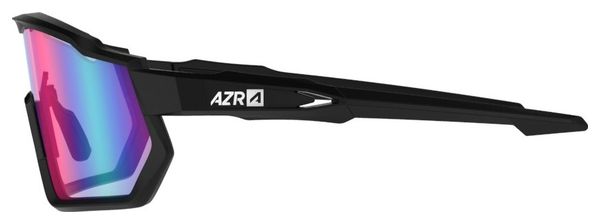 Conjunto AZR Pro Race RX Negro/Azul Bermellón + Transparente