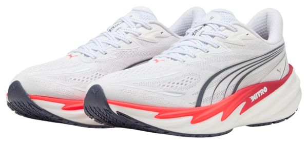 Chaussures Running Puma x Hyrox Velocity Nitro 5 Blanc/Rouge Homme