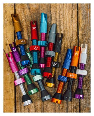 Accesorios para válvulas sin cámara de Peaty&#39;s x Chris King (MK2) Plata