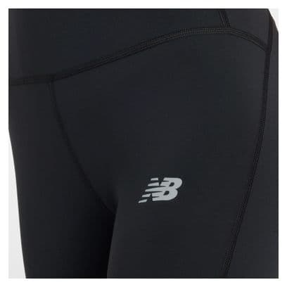 Lange Leggings New Balance Sleek High Rise Schwarz Damen