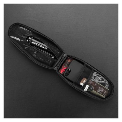 Sacoche de cadre de vélo étanche Rockbros - Noir