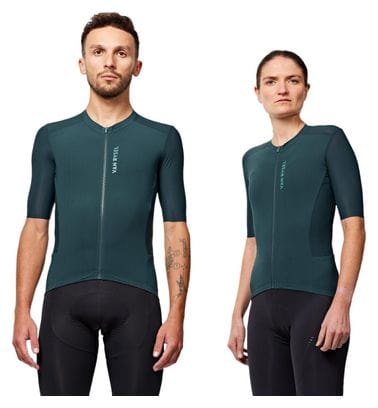 Kurzarm Trikot Van Rysel Racer 2 Grün Unisex