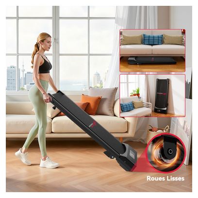 Tapis de course pliable - avec écran LCD - 1 à 6 km/h - charge max