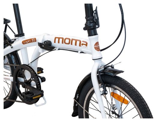 Vélo de Ville Pliant LIGHT 20   Aluminium  SHIMANO 7v  Selle Comfort - Blanc