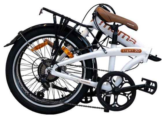 Vélo de Ville Pliant LIGHT 20   Aluminium  SHIMANO 7v  Selle Comfort - Blanc