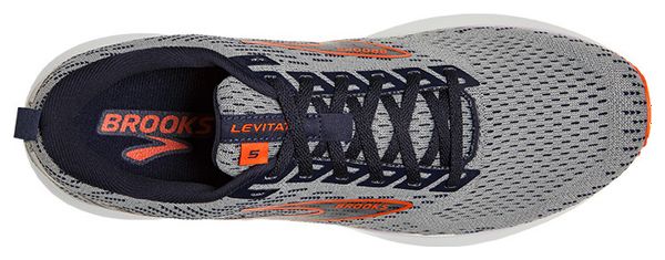 Brooks Levitate 5 Gray Orange Running Shoes