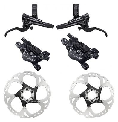 Pair of Brakes Shimano XT M8120 R sine (without disc) 170cm 100cm Black With Shimano XT Disc Brake SM RT 86 203 mm + 180 mm
