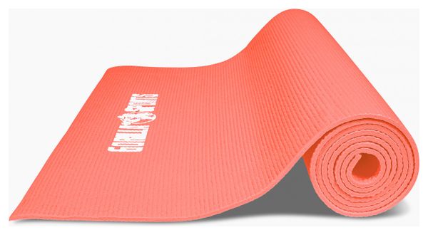 GORILLA SPORTS ® Tapis de yoga PVC - 180x60x0 5cm | tapis de gymnastique avec sangle de voyage pour le yoga  le pilates et le fitness couleur au choix - Couleur : CORAIL