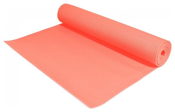 GORILLA SPORTS ® Tapis de yoga PVC - 180x60x0 5cm | tapis de gymnastique avec sangle de voyage pour le yoga  le pilates et le fitness couleur au choix - Couleur : CORAIL