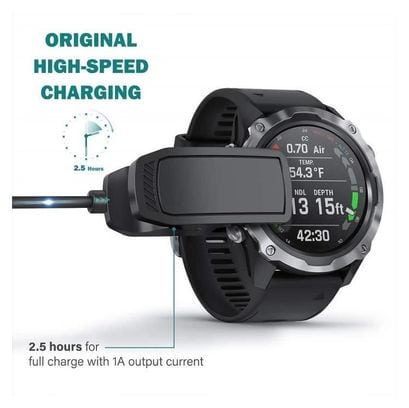 Chargeur pour Garmin Descent Mk1 - - USB Alimentation - Câble de haute qualité