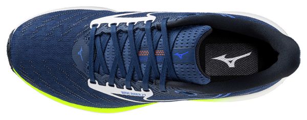 Chaussures Running Mizuno Wave Rider 29 Bleu/Jaune Homme