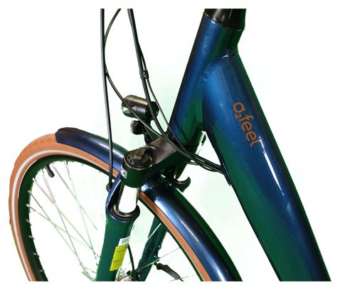 Produit reconditionné - Vélo électrique O2 Feel Vog City Boost 6.1 Bleu - Très bon état