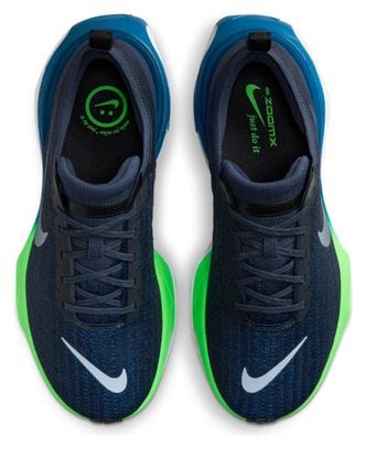 Chaussures de Running Nike ZoomX Invincible Run Flyknit 3 Bleu Vert