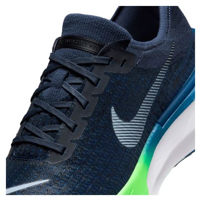 Chaussures de Running Nike ZoomX Invincible Run Flyknit 3 Bleu Vert