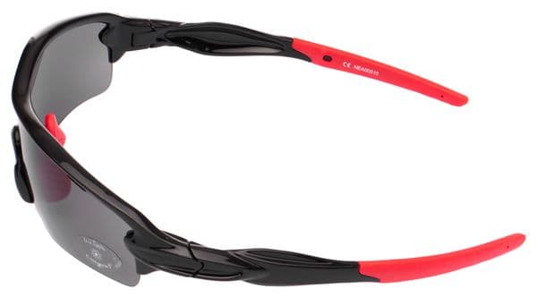 Coppia di occhiali Neatt neri e rossi - 4 schermi