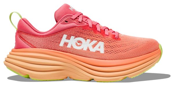 Hoka One One Bondi 8 Koralle Running-Schuhe Women