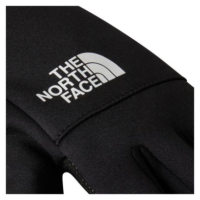 Lange Handschuhe von The North Face, Modell Etip, schwarz/weiß