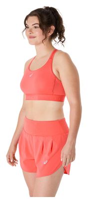Brassière Asics Road Compression Corail Femme