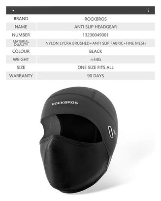 Cagoule coupe-vent pour et cyclisme