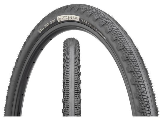 Neumático de grava Teravail Washburn 650b Tubeless Ready, plegable, Durable Bead-to-Bead