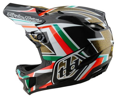 Casque Intégral Troy Lee Designs D4 Carbon Mips Noir/Or