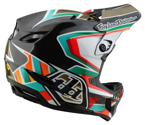 Casque Intégral Troy Lee Designs D4 Carbon Mips Noir/Or