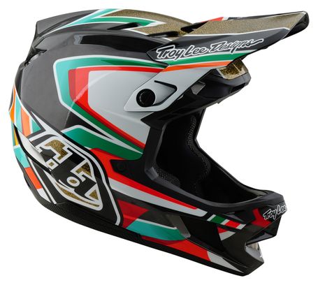 Casque Intégral Troy Lee Designs D4 Carbon Mips Noir/Or