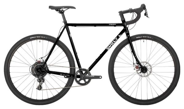 Bicicleta de gravel Surly Straggler Sram Apex 1 11S 700 mm Negro brillante 2021