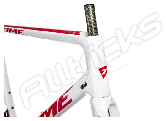 Time Alpe D&#39;Huez Frame / Fork Kit 01 White Racing Red