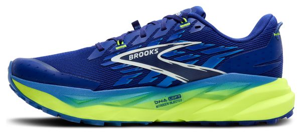 Chaussures Trail Brooks Cascadia 19 Large Bleu/Jaune Homme