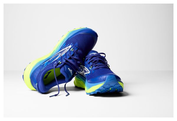 Chaussures Trail Brooks Cascadia 19 Large Bleu/Jaune Homme